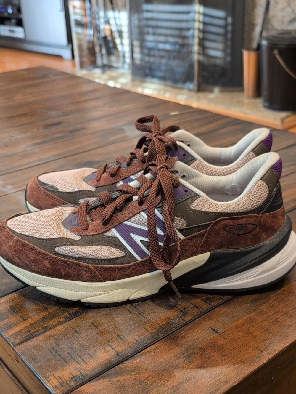 New Balance 990v6 Made In Usa Rich Oak Cosmic Grape